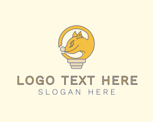 How - Light Bulb Fox logo design