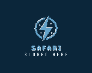 Lightning - Lightning Bolt Pixel logo design