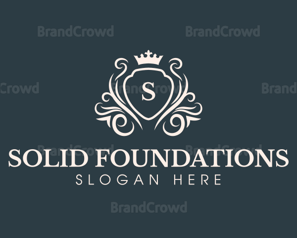 Luxury Crown Shield Logo