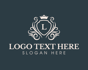 Liquor - Luxury Crown Shield logo design