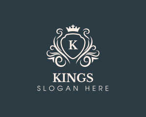 Luxury Crown Shield logo design