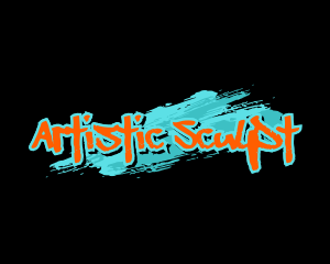 Brush Stroke Graffiti logo design