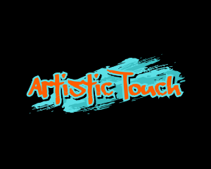 Brush Stroke Graffiti logo design