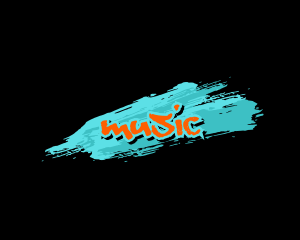 Hiphop - Brush Stroke Graffiti logo design