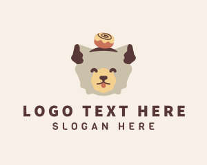 Cafe - Cinnamon Dog Animal logo design