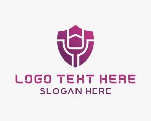 Ai - Cyber Shield Tech logo design