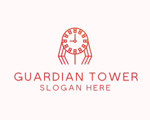 Orange Clock Tower logo design