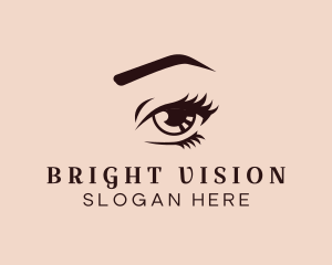 Pupil - Eye Stare Lashes logo design