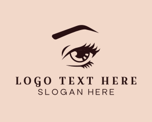 Make Up - Eye Stare Lashes logo design