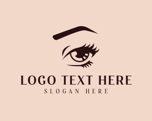 Lashes - Eye Stare Lashes logo design