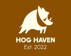 Hog - Wild Boar Livestock logo design