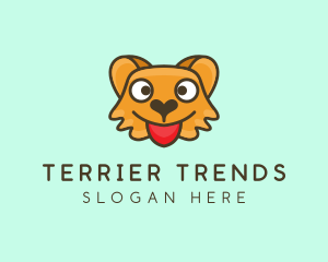 Terrier - Cute Bear Face logo design