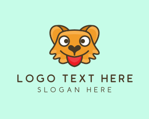 Terrier - Cute Bear Face logo design