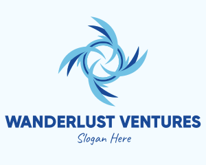 Blue Water Propeller  logo design