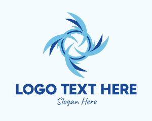 Seafarer - Blue Water Propeller logo design