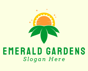 Sun Leaf Landscaping logo design