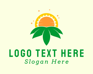 Renewable - Sun Leaf Landscaping logo design