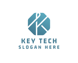 Tech Finance Letter K logo design