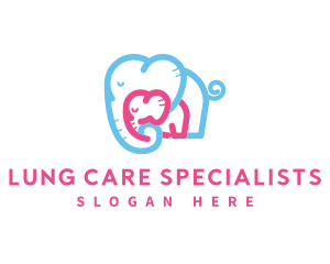 Mother Daughter Elephant Care logo design