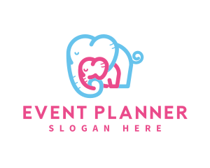 Mother - Mother Daughter Elephant Care logo design