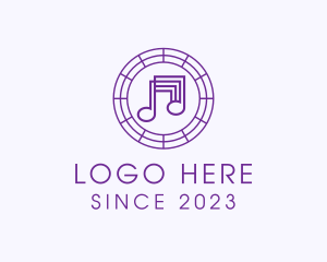 Studio - Music Note Symphony logo design