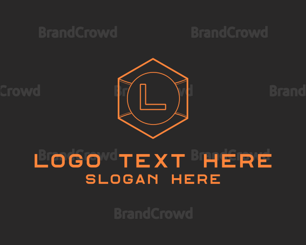 Tech Geometric Hexagon Logo