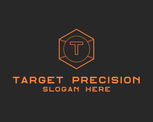Shooting - Tech Geometric Hexagon logo design