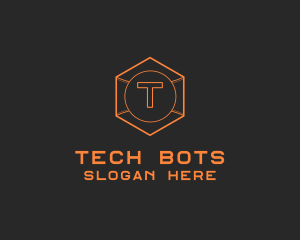 Robotic - Tech Geometric Hexagon logo design