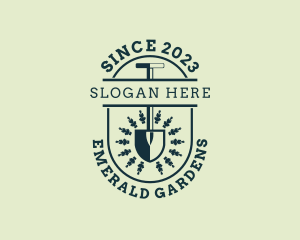 Plant Gardening Shovel logo design