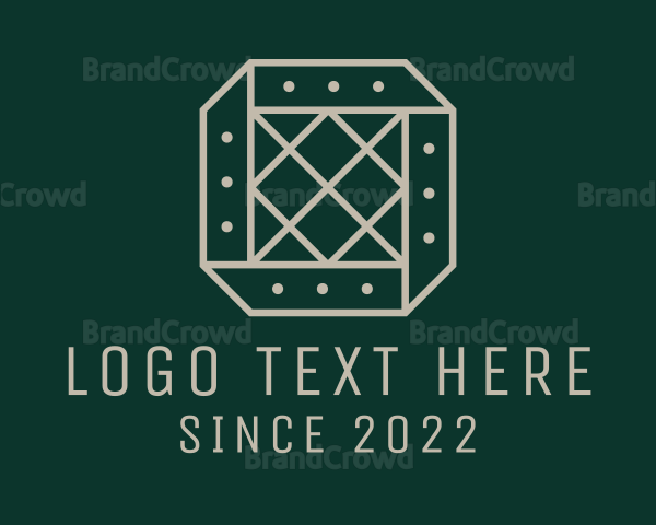 Lattice Fabric Pattern Logo