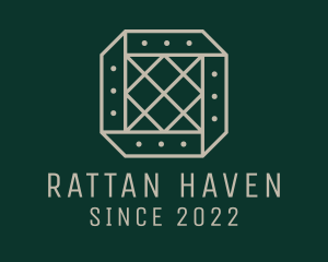 Rattan - Lattice Fabric Pattern logo design