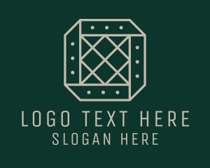 Lattice Fabric Pattern Logo