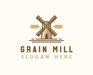 Flour Milling Grain logo design