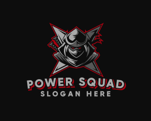 Squad - Shuriken Ninja Gaming logo design