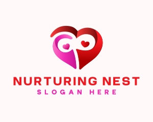 Family Heart Parenting logo design