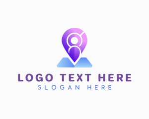 Recruitment - Job Recruitment Location Pin logo design