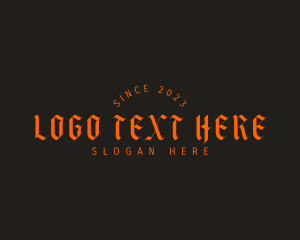 Saloon - Deluxe Gothic Business logo design