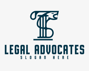 Legal Pillar Serpent logo design