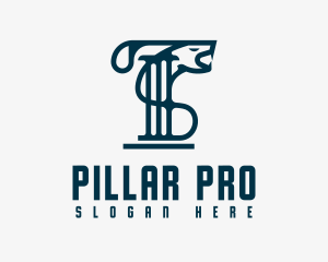 Legal Pillar Serpent logo design