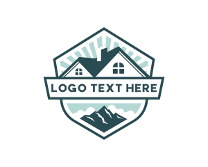 Residential - Home Roofing Property logo design