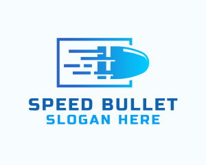 Bullet - Blue Fast Bullet logo design