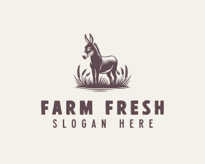 Donkey Farm Animal logo design