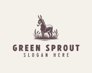 Donkey Farm Animal logo design