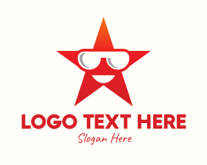 Talent Agency - Red Celebrity Star logo design