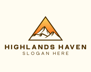 Mountain Summit Hiking logo design