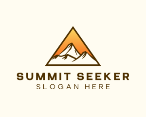 Mountain Summit Hiking logo design