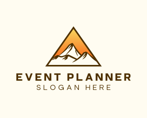 Hiker - Mountain Summit Hiking logo design