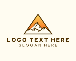Highland - Mountain Summit Hiking logo design
