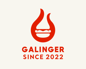 Dining - Chili Flame Burger logo design