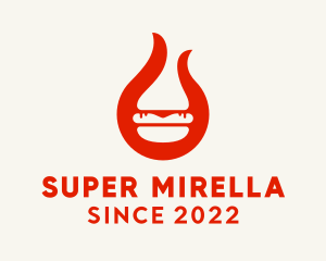 Canteen - Chili Flame Burger logo design